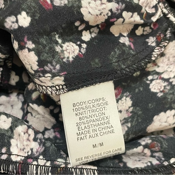 Cami NYC Womens Silk One Shoulder Bodysuit Blouse Floral QUARTZ GARDEN Sz M NWOT - Picture 8 of 8